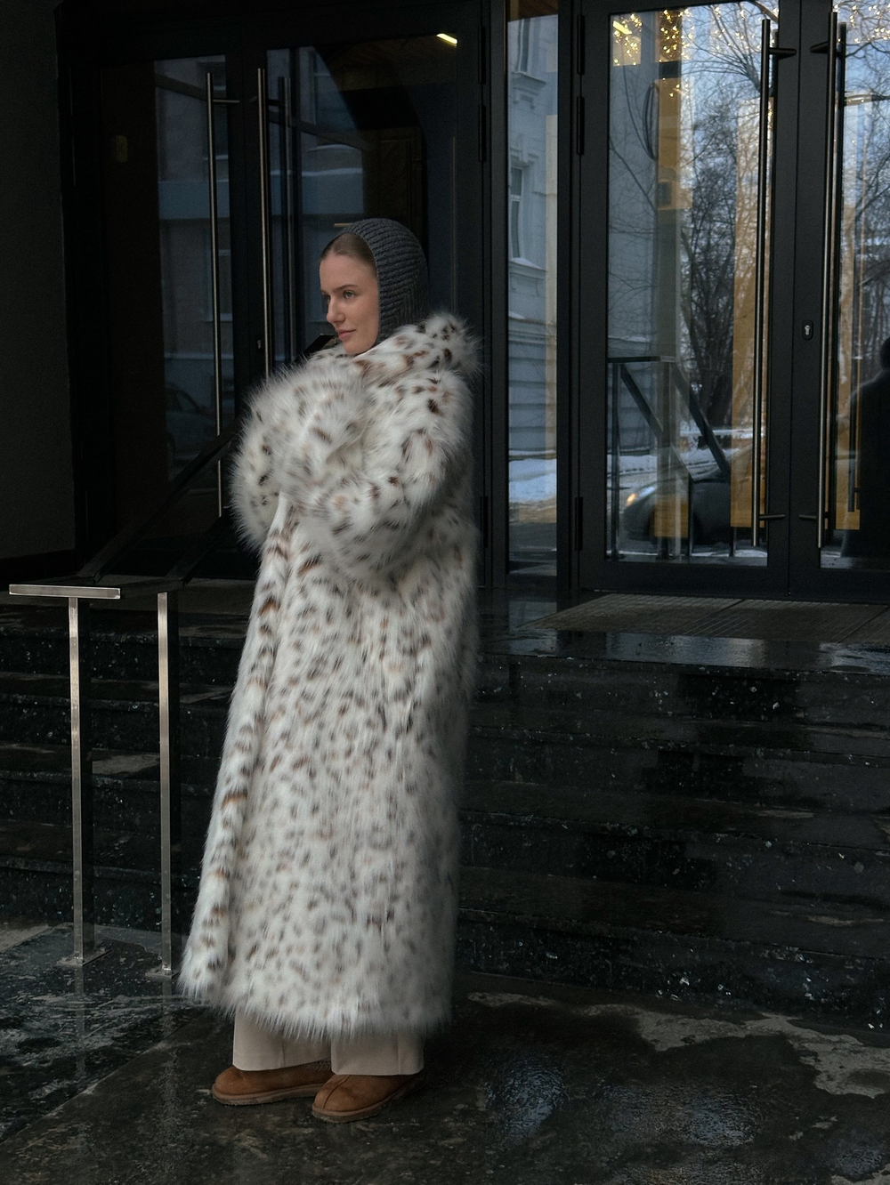 Эко-шуба CRUELLA | Макси | Пятнистая