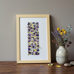 Картина из цветов “Цветочное поле”