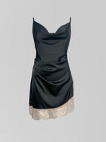 Комплект Kasiet из платья-комбинации с кружевной вставкой и кофты из гипюра