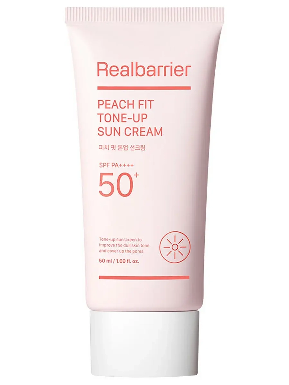 Real Barrier Тонирующий солнцезащитный крем SPF50 Peach Fit Tone-Up Sun Cream 50 мл