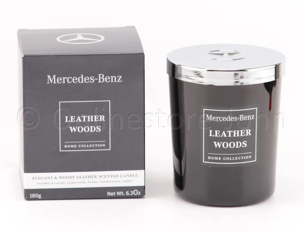 Mercedes-Benz Leather Woods Candle Aromatherapy Fragrance 180g