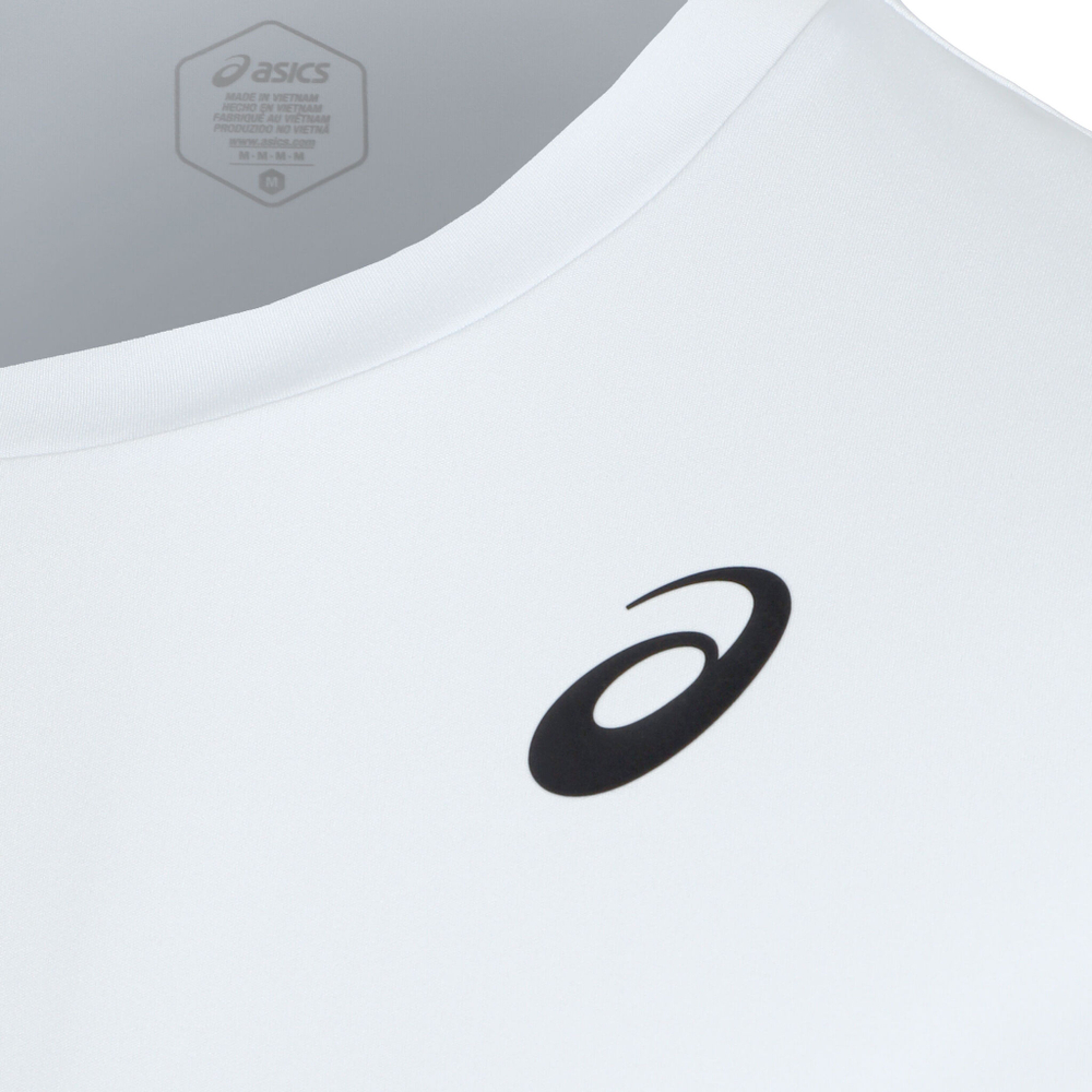 Мужское теннисное поло ASICS Court Shortsleeve Tee T-Shirt Men - Light Blue, Dark Blue