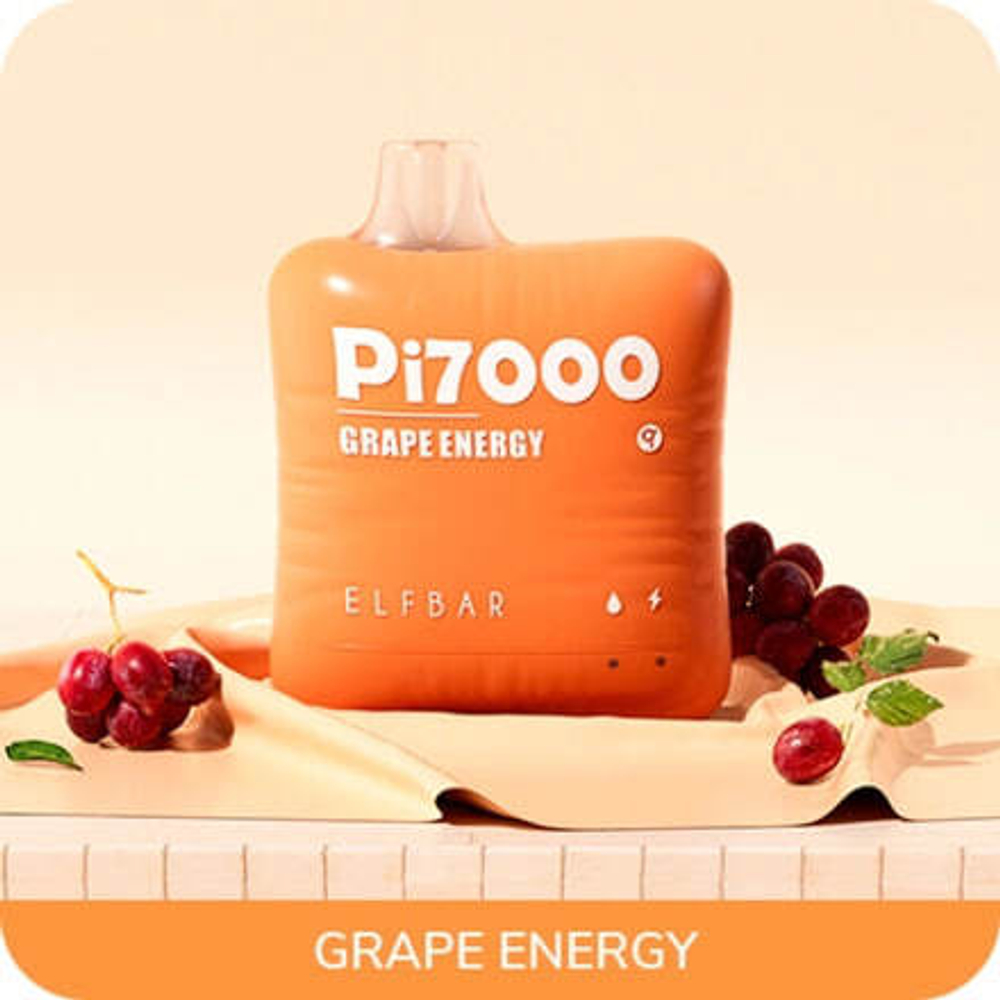Elf Bar PI7000 - Grape Energy (5% nic)