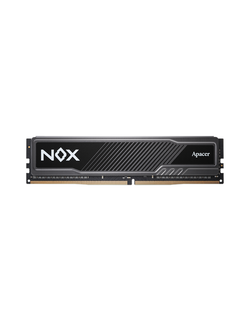 Apacer DDR4 16GB 3200MHz DIMM NOX Black Gaming Memory (PC4-25600) CL16 1.35V Intel XMP 2.0, Heat Sink (Retail) 1024*8 3 years (AH4U16G32C28YMBAA-1)