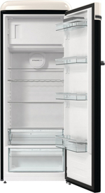 Отдельностоящий двухкамерный холодильник Gorenje OBRB615DBK