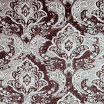 Портьерная ткань винтажный хлопковый жаккард Felina col. 160 коричневый (высота 280 см, Индия)