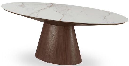 Стол овальный обеденный Carrara 230