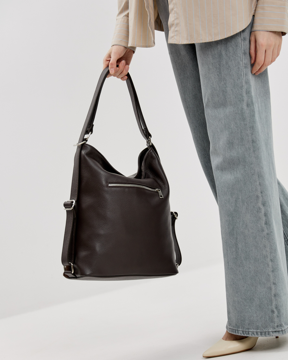 Сумка-рюкзак 578 15 коричневый