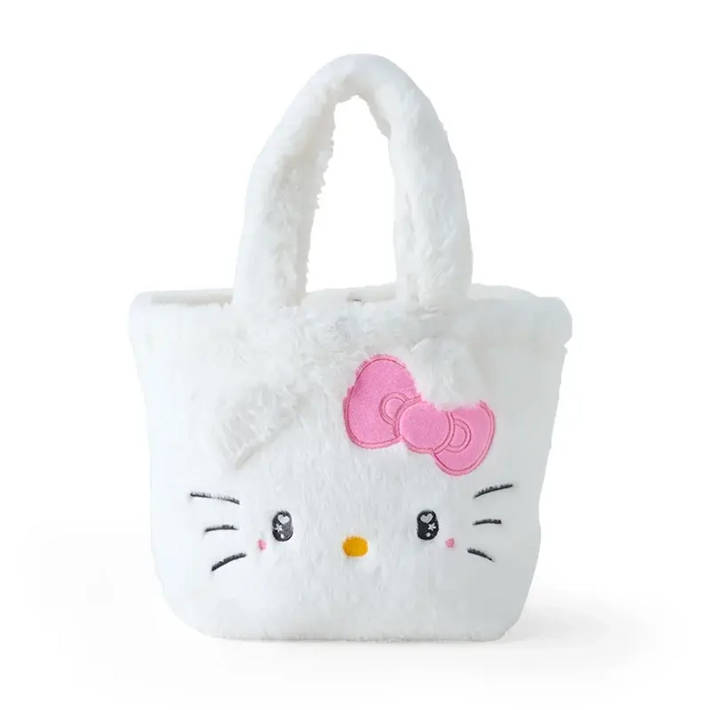 SANRIO СУМКА МЕХОВАЯ БЕЛАЯ HELLO KITTY