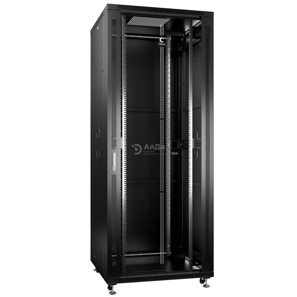 Шкаф телекоммуникационный напольный Cabeus SH-05C-42U80/100-BK