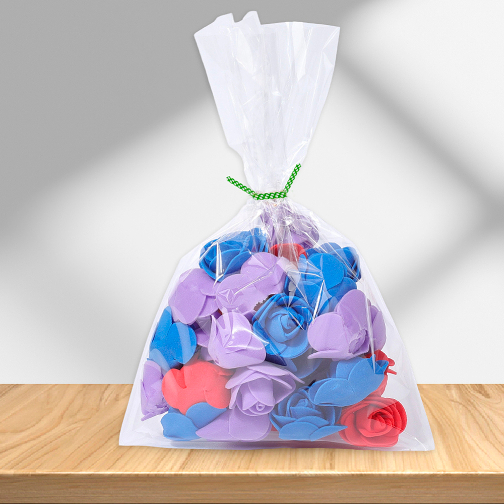 Скрутики-прутики 10 см с рисунком Горошек в пластмассовой оболочке зеленые