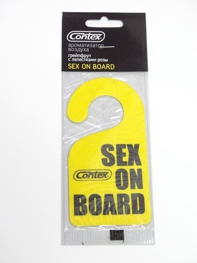 Ароматизатор подвесной  SEX ON BOARD  Роза с цитрусовыми нотами (Contex)