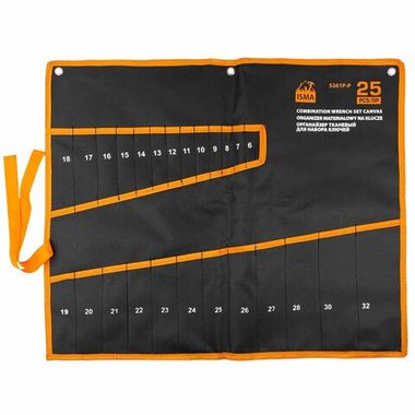 Органайзер тканевый для набора ключей 25пр. ISMA ISMA-5261P-P