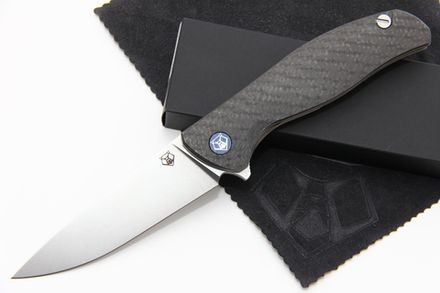 Нож Широгоров Ф3 М390 карбон 3D подшипники