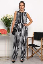 Брюки Роклетт (черно-белые) Б13955-10М LT Collection