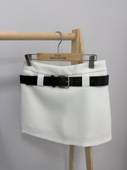 Юбка-шорты женские арт 1017 цвет "молочный"