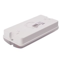 ULW-K25B 6W-4000K-EMG IP65 WHITE Светильник светодиодный влагозащищенный с БАП. Белый свет 4000K. 660Лм. Размер 220x105x50мм. Корпус белый. ТМ Uniel