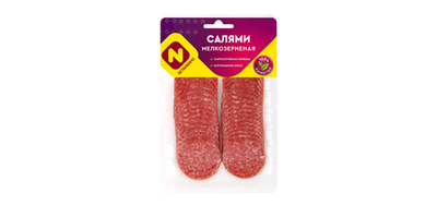 Салями сырокопченая Мелкозерненая нарез., Останкино, 120г