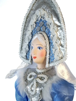 Кукла коллекционная Снегурочка. Новогодняя игрушка под елку