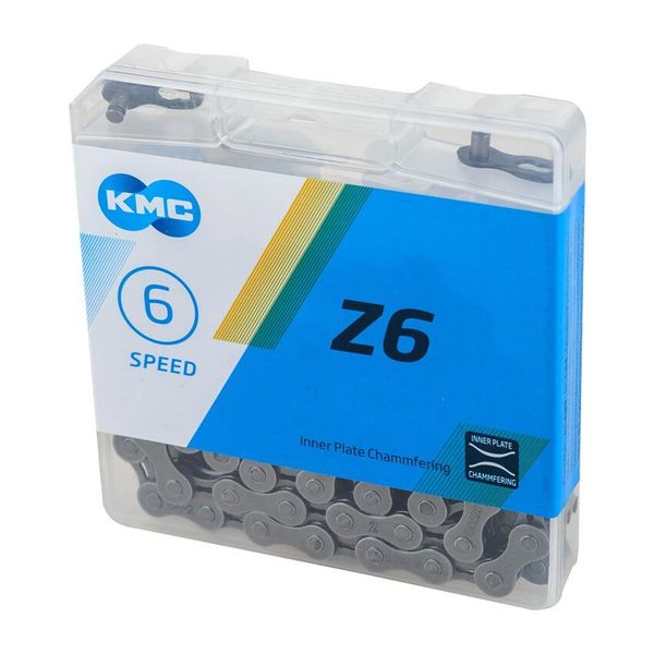 Цепь для 6 (18) скоростного велосипеда KMC Z-6 (116 звеньев)