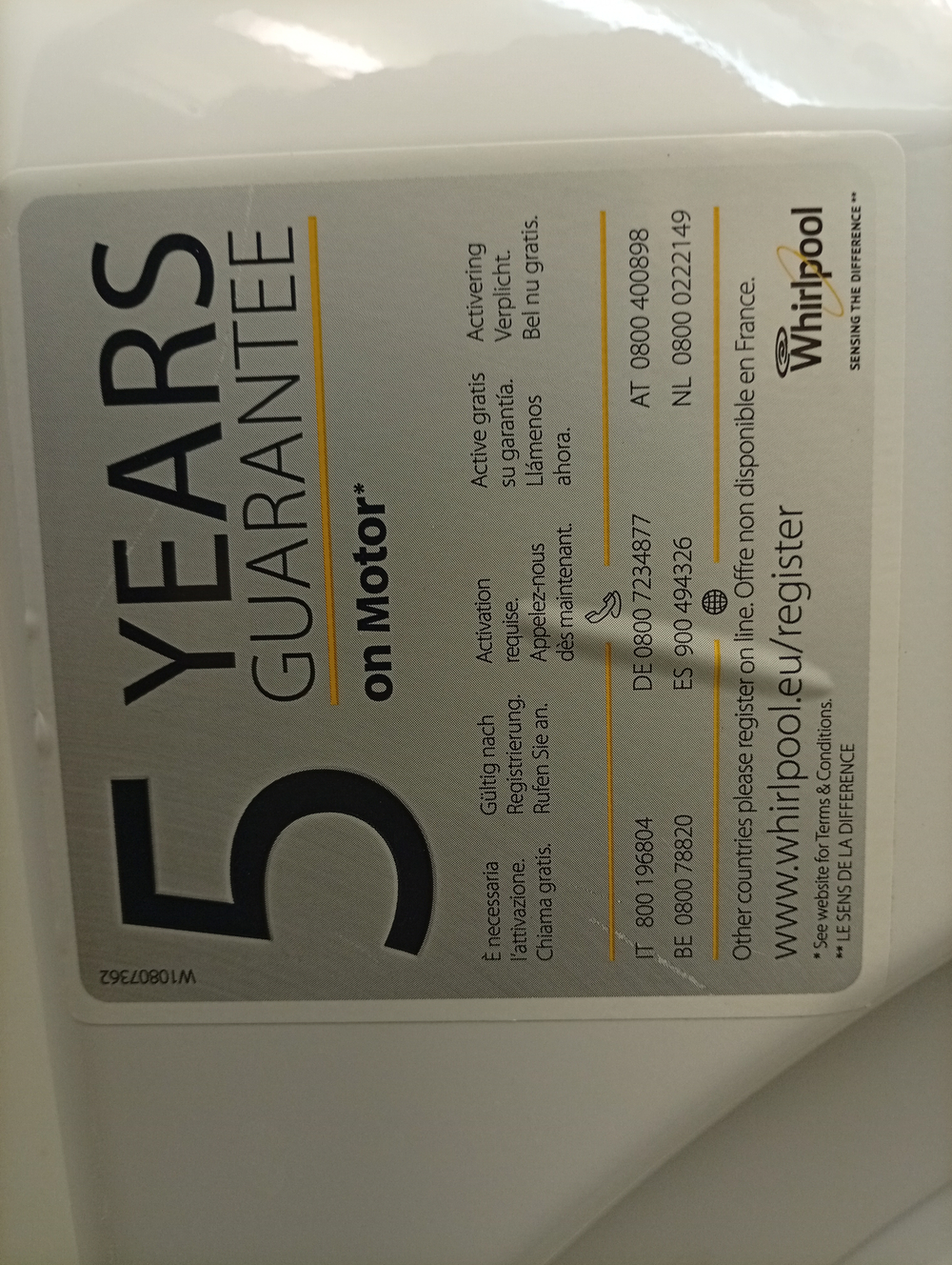 AWS71212 кт20 Передняя панель для стиральных машин Whirlpool 481075043401 б/у