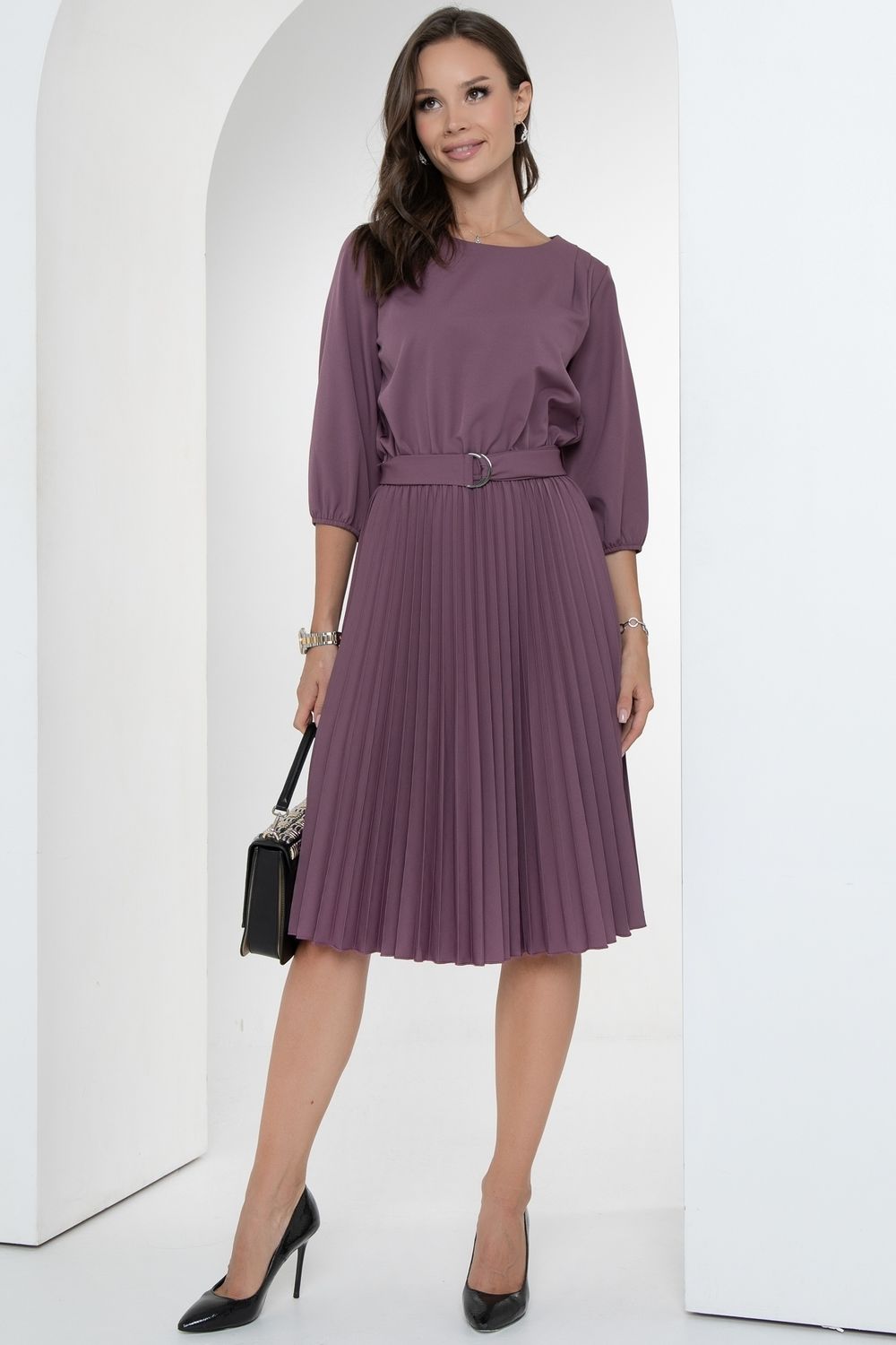 Платье Идеальный силуэт (гофре, вайолет) Diolche