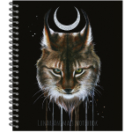 Тетрадь общая 48 листов на металиическом гребне "Lunar dark Animals"