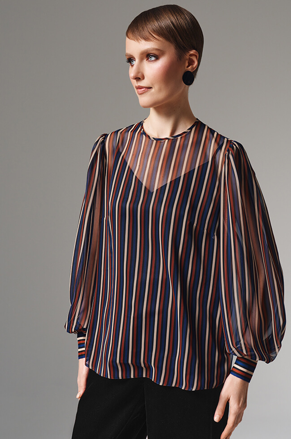 23103 Блузка женская (мультиколор)