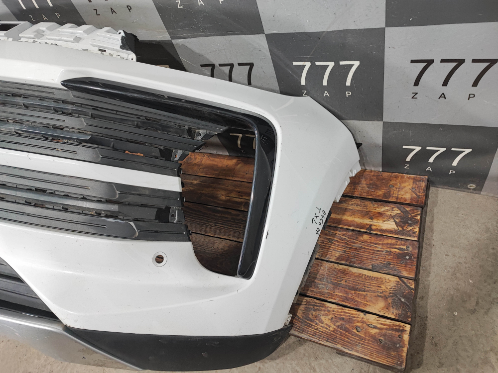 Бампер передний + Решетка бампера + юбка переднего бампера Exeed TXL 21-нв Б/У Оригинал 602001439AADQJ