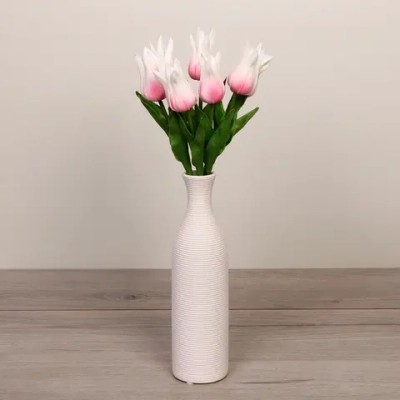 Цветы искусственные «Natur» 37см Тюльпаны 7шт розовые