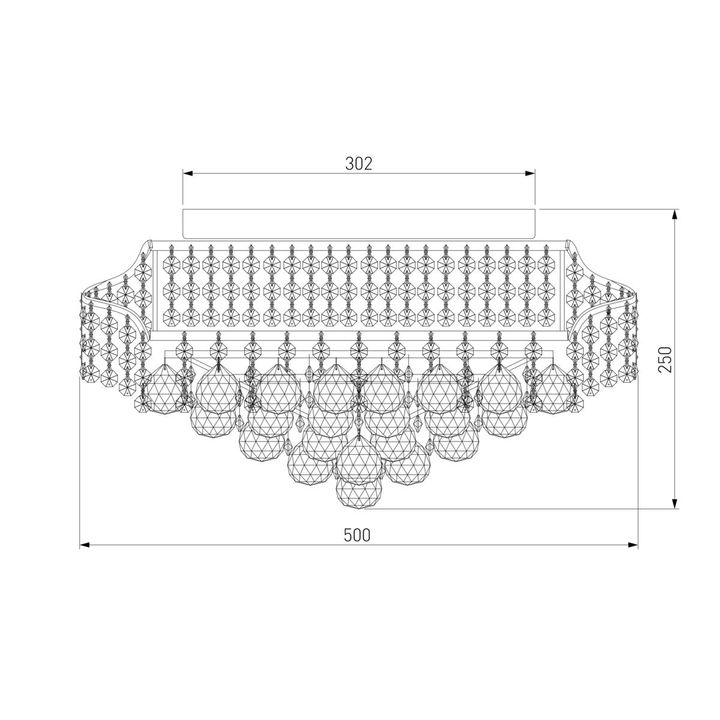 Потолочная люстра Eurosvet 16017/9 белый с серебром Strotskis
