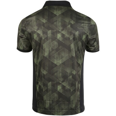Мужское поло теннисное Lotto Superrapida IV Polo - green resin/all black