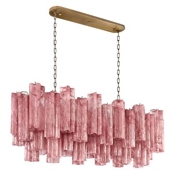 Подвесная люстра 11*Е14 10580/1000R Pink розовый Murano LOFT IT