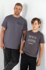 Фуфайка (футболка) для мальчика Кэш-2 Виотекс ТЁМНО-СЕРЫЙ