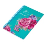 Записная книжка, пакет, А5, Alingar, замочек, голубой, "Кольца"