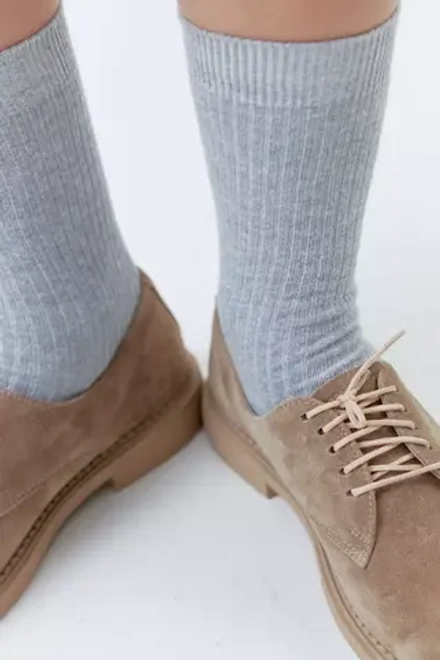 Носки из хлопка серого цвета