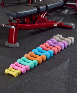 Гантель неопреновая DB-201 1,5 кг, мятный