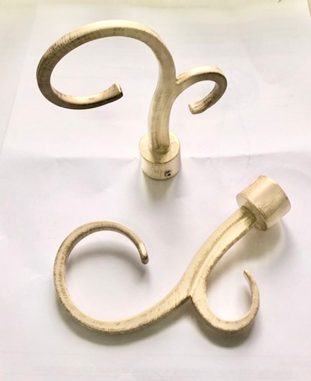 Наконечники "Руно Ост" d16 мм, цвет ваниль золото