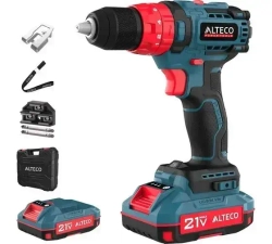 Дрель-шуруповерт, 28 мм, 21 В, 1600 об/мин, патрон - быстрозажимной, разноцветный