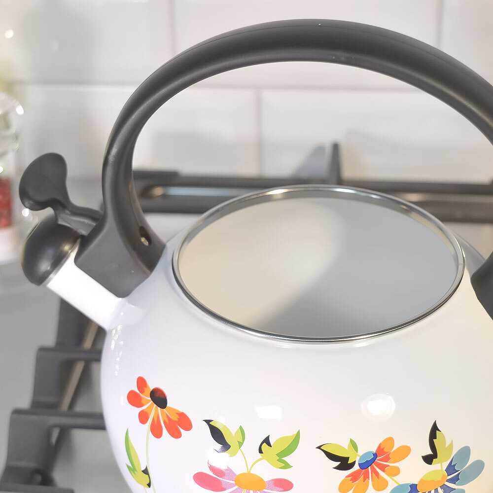 Чайник 2,2л со свистком эмалированный, 1030