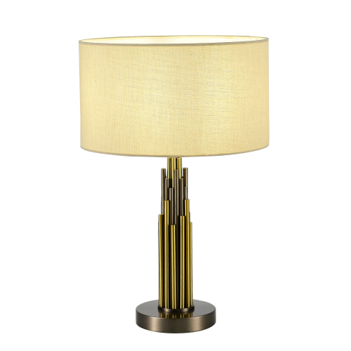 Светильник с лампой накаливания, латунь, серый, GLORIA, E14, 42