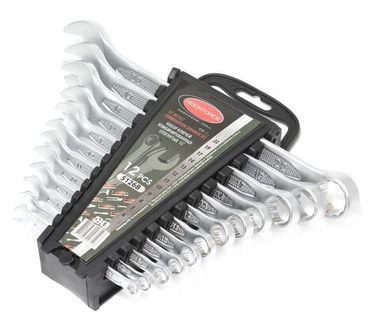 Набор ключей комбинированных 15грд., 12пр. (6-14, 17, 19, 22мм), в пластиковом держателе RockForce##Rock FORCE RF-5126B