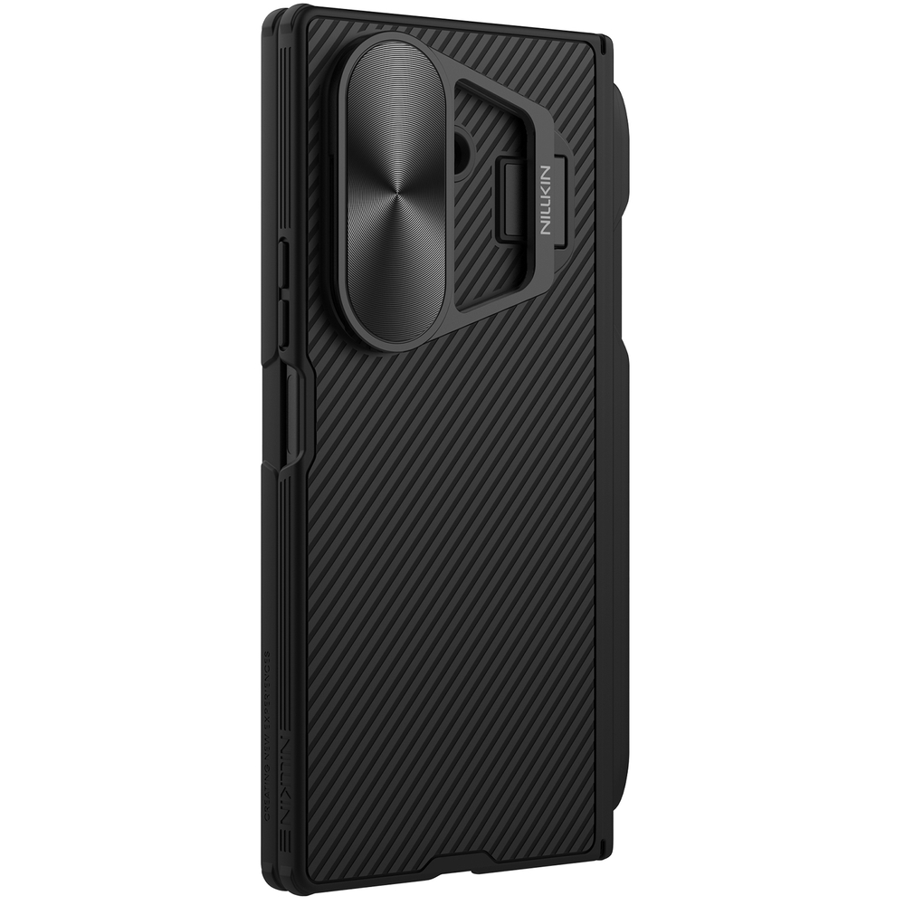 Чехол от Nillkin на Samsung Galaxy Fold 7, серия CamShield Prop (версия с металлической откидной крышкой и стилусом)