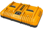 Двойное зарядное устройство INDUSTRIAL 2x21B, 4 A*ч INGCO FCLI2034