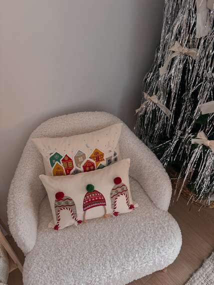 Чехол на подушку snowy village из коллекции new year essential