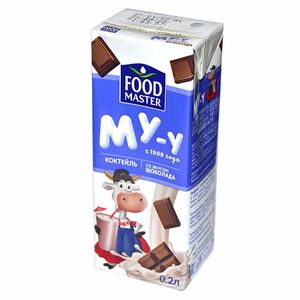 МОЛОЧНЫЙ КОКТЕЙЛЬ МУ-У ШОКОЛАД 2.0% 200МЛ FOOD MASTER