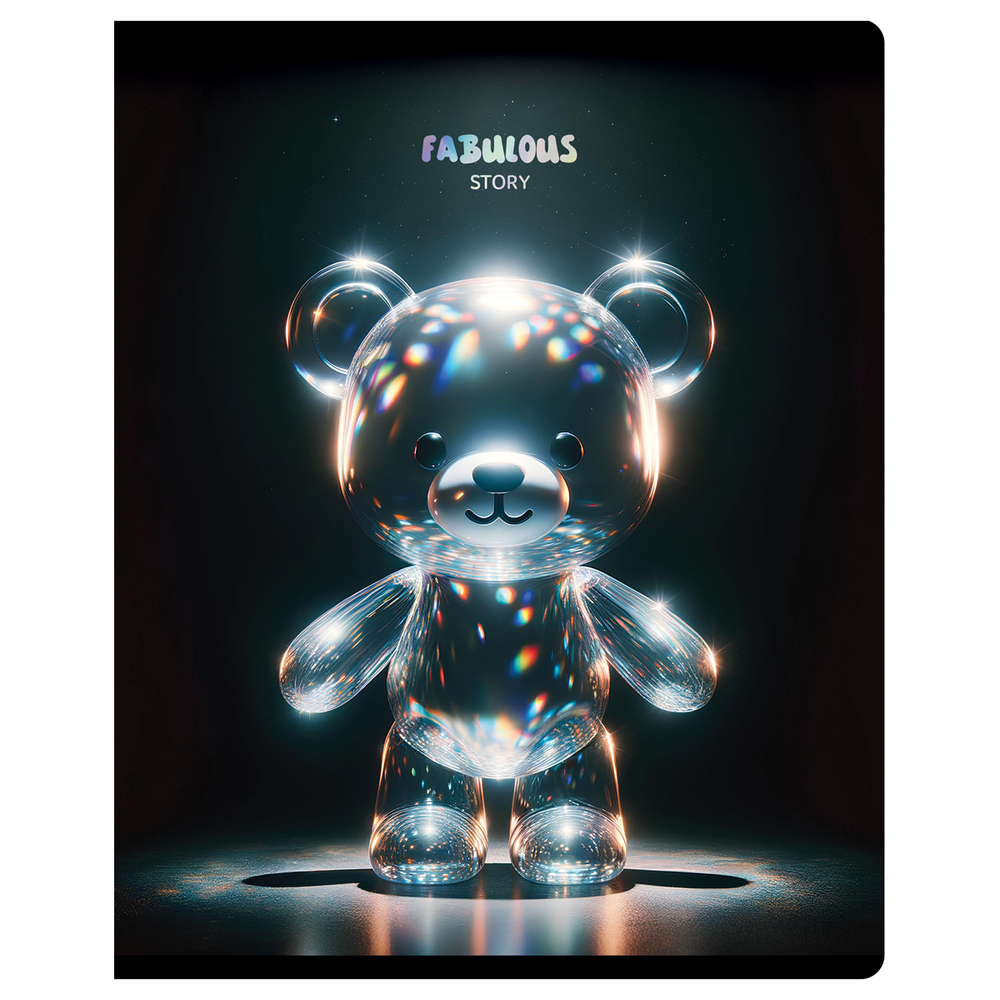 Тетрадь 48л., А5, клетка BG "Glow", тиснение фольгой Т5ск48_тф 60332