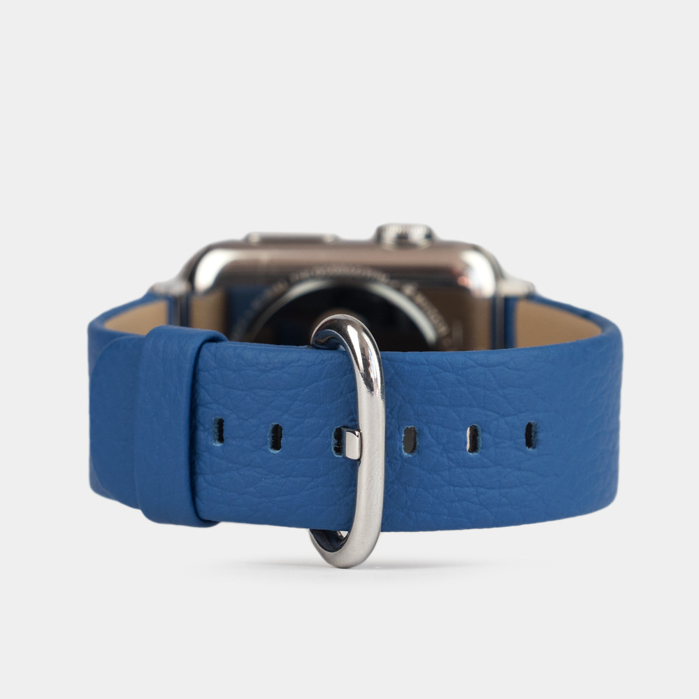 Ремешок кожаный для Apple Watch 40/41mm Classic цвета синий