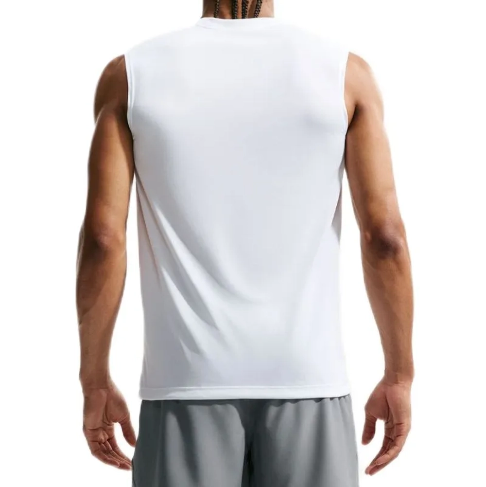 Мужская теннисная футболка Nike Dri-Fit Legend Sleeveless - white/black