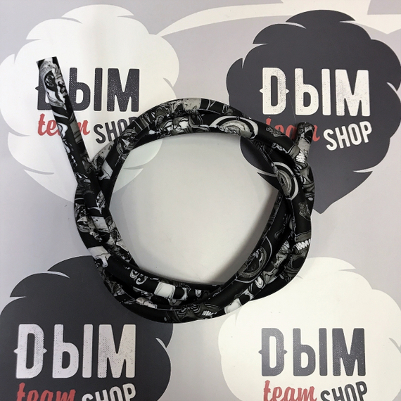 Шланг силиконовый Bazooka, материал soft touch, 2D Череп 1,5 м